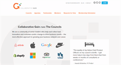 Desktop Screenshot of collaborativegain.com