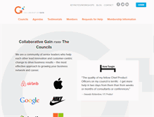 Tablet Screenshot of collaborativegain.com